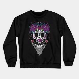 Mexican Sugar Skull Frida Crewneck Sweatshirt